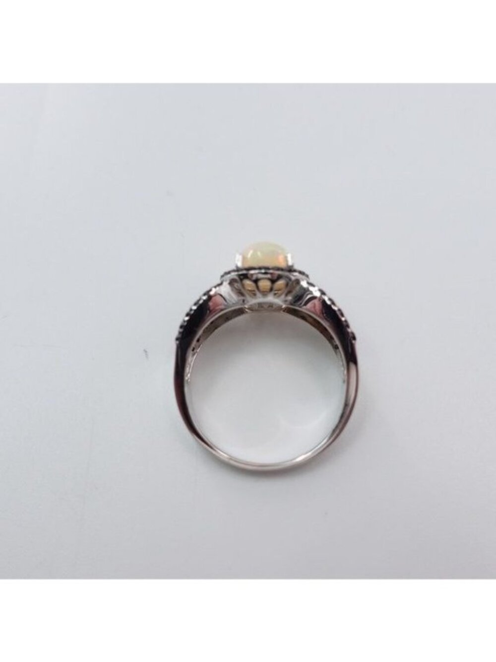NIP JTV Fire Opal Black Spinel Sterling Silver Ring DOCY480-10 Sz 10 Multicolor - Picture 6 of 12